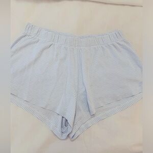 LAKE pajama shorts pima cotton blue striped size small